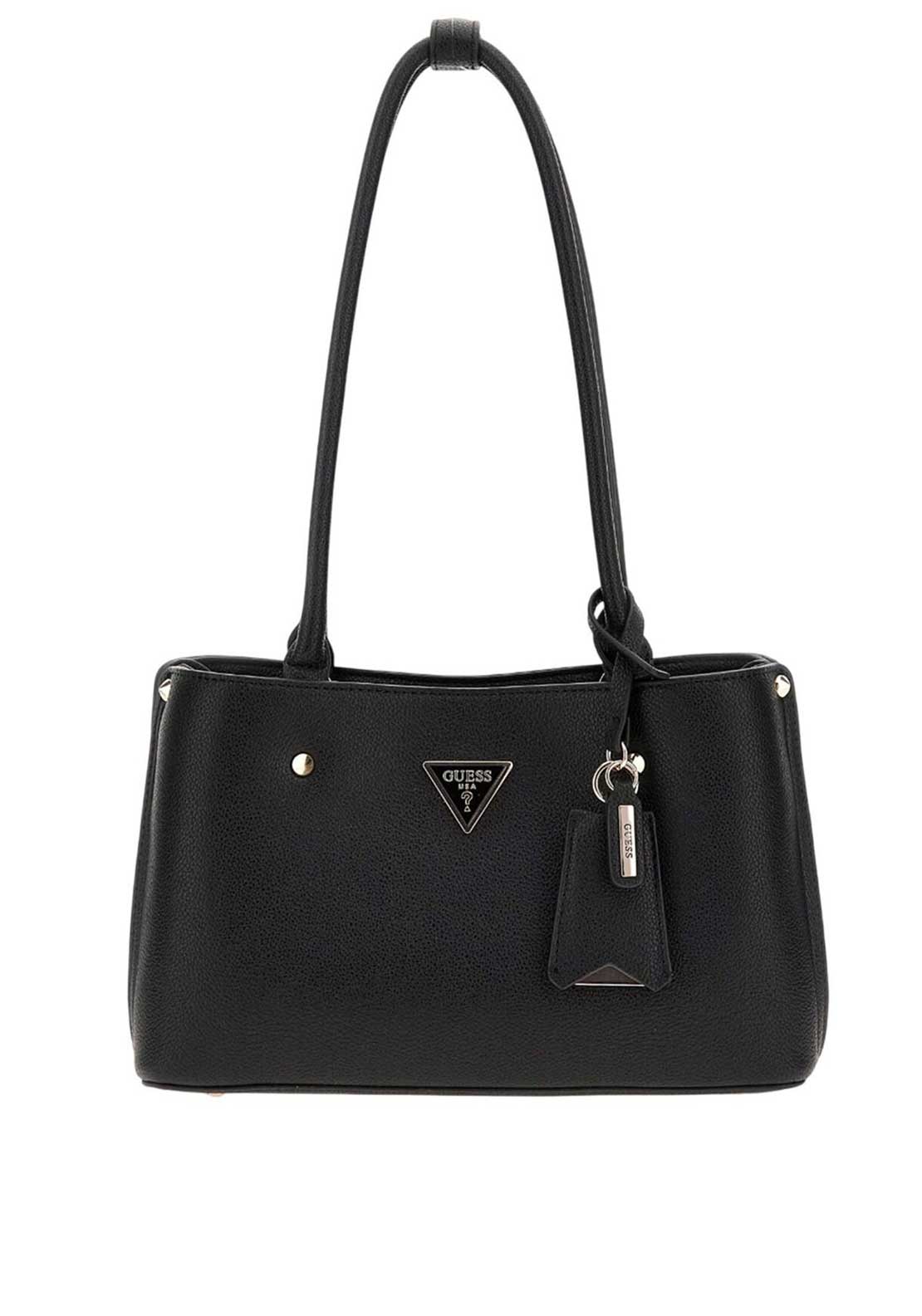 Guess Meridian Satchel Bag, Black