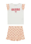 Guess Girl Cherry Top and Skort Set, Pink
