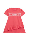 Guess Girl Short Sleeve T-shirt Dress, Pink
