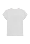 Guess Girl Foil Heart Short Sleeve Tee, White