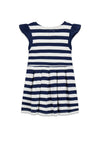 Guess Girl Stripe Cap Sleeve Dress, Navy
