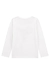 Guess Girl Long Sleeve Sequins Top, White