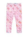 Guess Mini Girls Logo Print Legging, Pink Multi