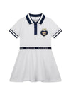 Guess Girl Short Sleeve Polo Dress, White