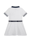 Guess Girl Short Sleeve Polo Dress, White