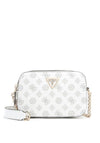 Guess Noelle 4G Logo Mini Boxy Crossbody Bag, White