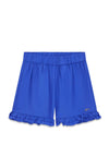 Guess Older Girl Poplin Frill Short, Blue