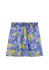 Guess Older Girl Chiffon Lemon Print Skirt, Blue