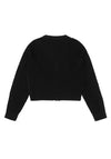 Guess Older Girl Bow Long Sleeve Cardigan, Black