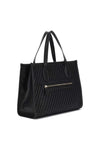 Guess Silvana Woven Structured Tote Bag, Black