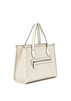 Guess Silvana Woven Structured Tote Bag, Beige