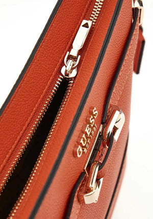 Guess Silvye Crossbody Bucket Bag, Orange
