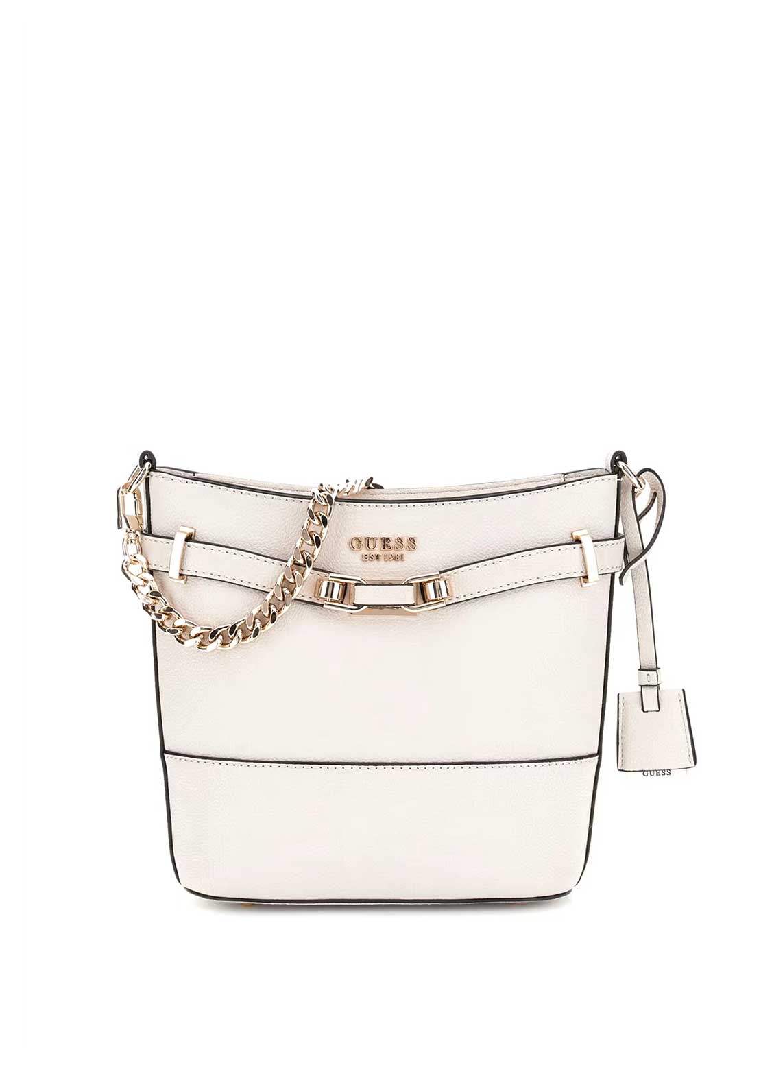 Guess Silvye Crossbody Bucket Bag, Stone