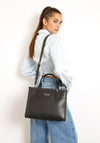 Guess Silvana Stitch Tote Bag, Black