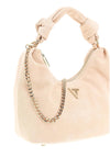 Guess Isotta Suede Hobo Grab Bag, Beige