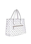 Guess Silvana 4G Logo Tote Bag, White