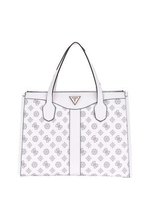 Guess Silvana 4G Logo Tote Bag, White