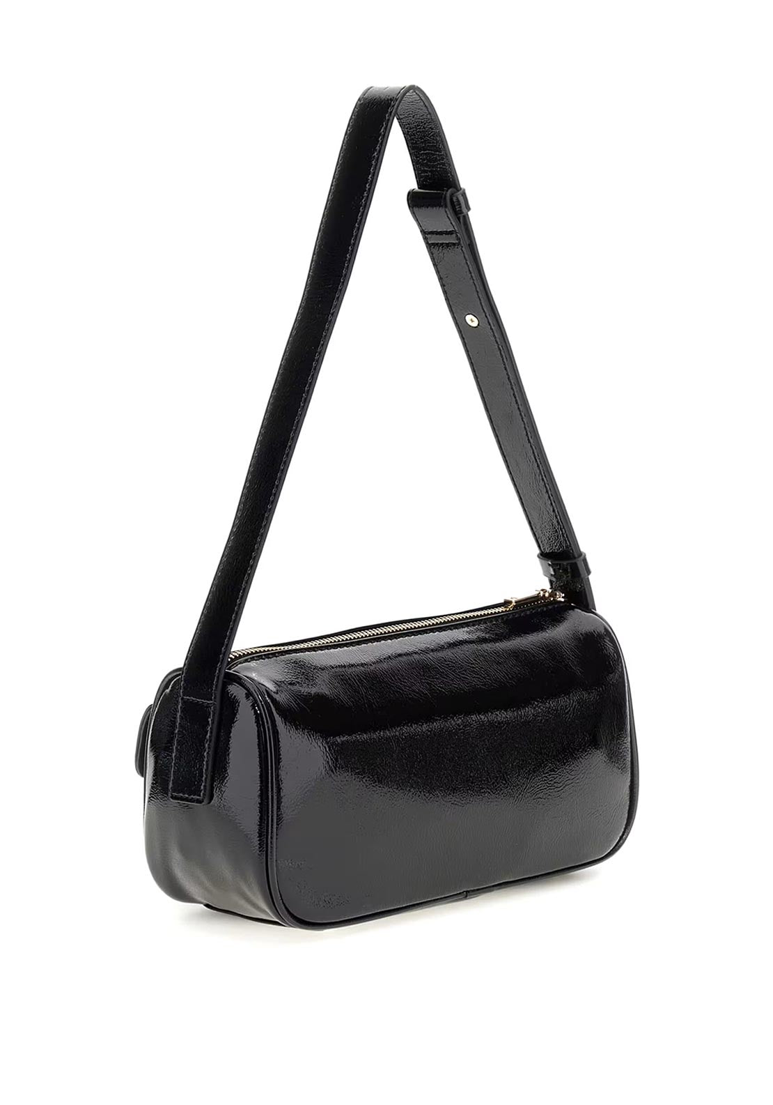 Guess Waldena Patent Shoulder Bag, Black