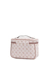 Guess Wilder Travel Peony Logo Vanity Case, Pink