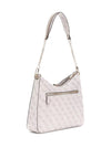 Guess Zamira 4G Logo Shoulder Bag, Dark Taupe