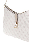 Guess Zamira 4G Logo Shoulder Bag, Dark Taupe