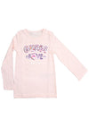 Guess Girls Lover Forever Long Sleeve Top, Pink