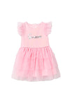 Guess Baby Girl Tulle Dress and Pant Set, Pink