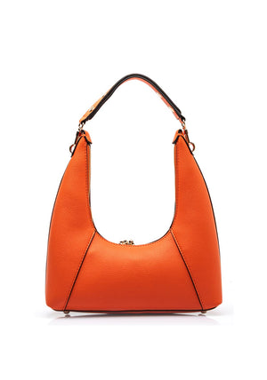 Guess Calista Dramatic Crescent Shoulder Bag, Orange