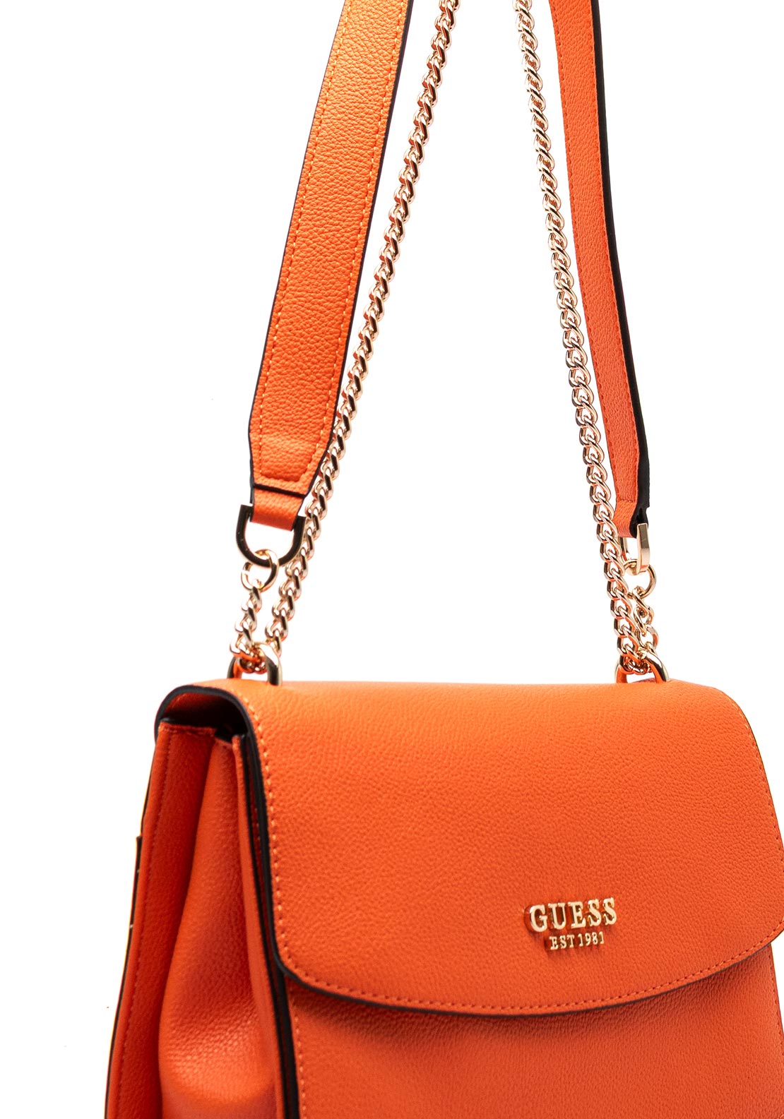 Guess Calista Structured Crossbody Bag, Orange