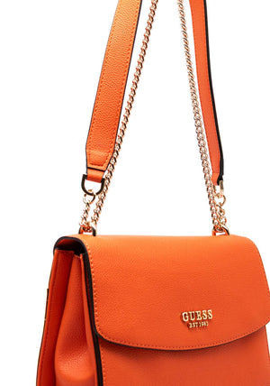 Guess Calista Structured Crossbody Bag, Orange