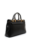 Guess Sestri Pebbled Faux Leather Satchel Bag, Black