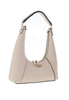 Guess Calista Dramatic Cresent Shoulder Bag, Ivory