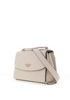 Guess Calista Flap Over Small Shoulder Bag, Ivory