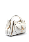 Guess Jessa Medium Satchel Bag, White