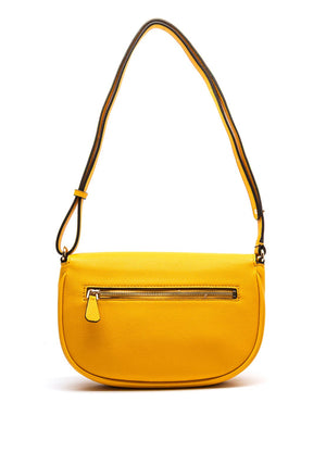 Guess Calebra Convertible Flap Over Crossbody Bag, Yellow