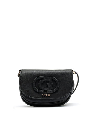 Guess Calebra Convertible Flap Over Mini Crossbody Bag, Black