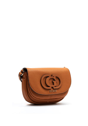 Guess Calebra Convertible Flap Over Mini Crossbody Bag, Tan