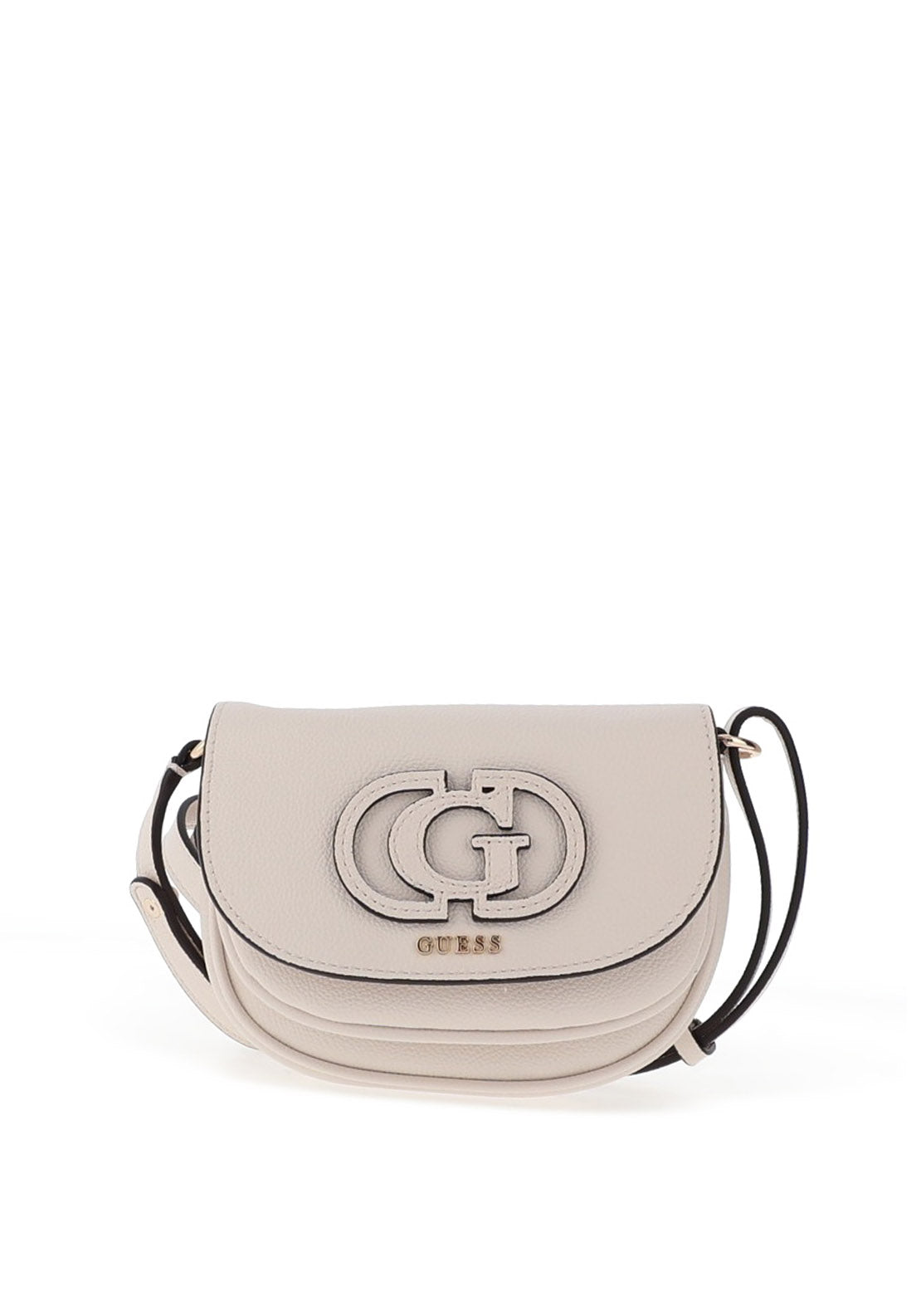 Guess Calebra Convertible Flap Over Mini Crossbody Bag, Off White