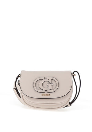 Guess Calebra Convertible Flap Over Mini Crossbody Bag, Off White