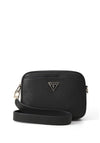 Guess Meridian II Faux Pebbled Leather Crossbody Bag, Black