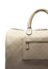 Guess Wilder 4G Peony Large Weekend Duffel Bag, Bone