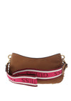 Guess Radar Studded Top Zip Shoulder Bag, Cognac