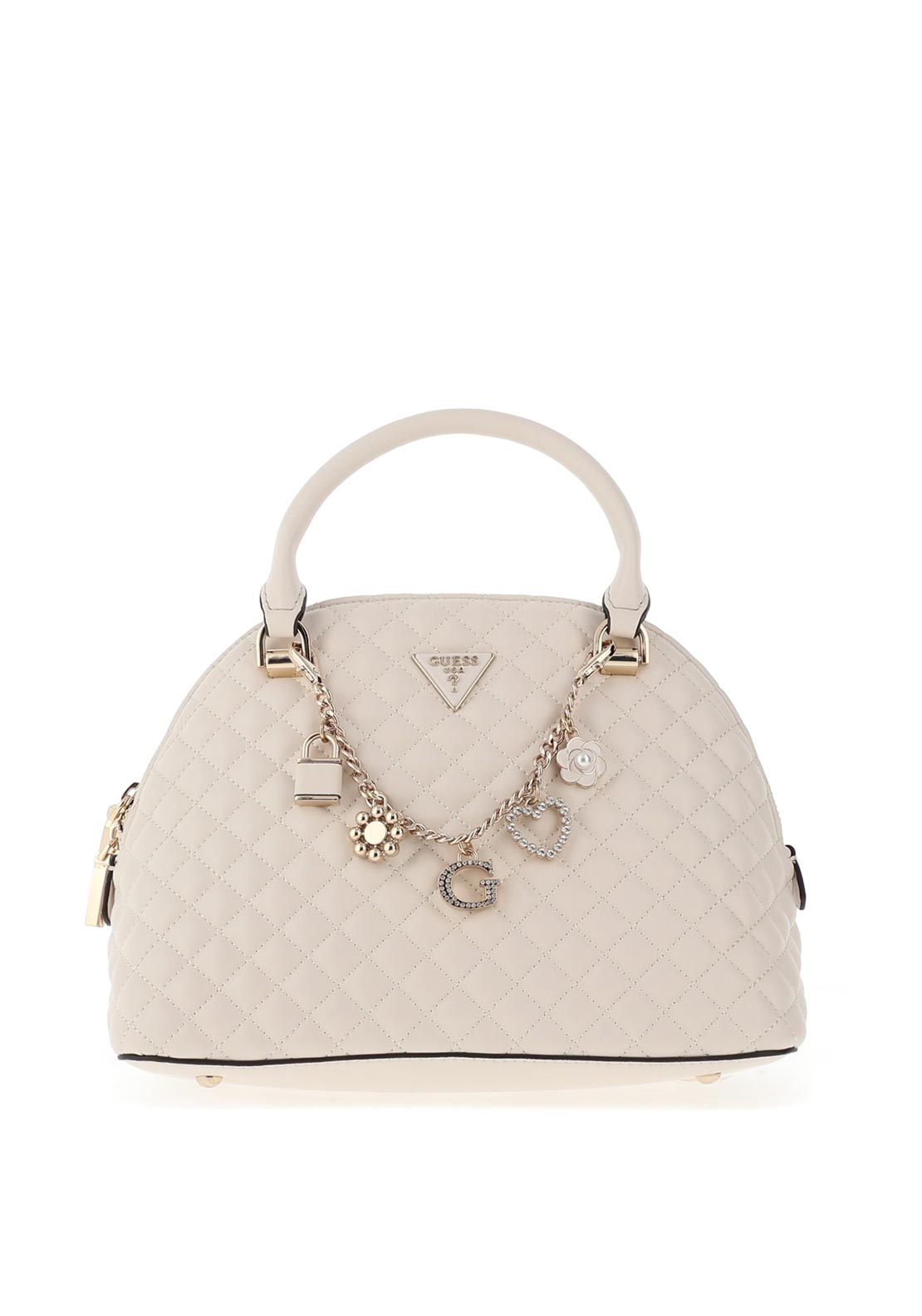 Guess Everlee Quilted Dome Grab Bag, Off White