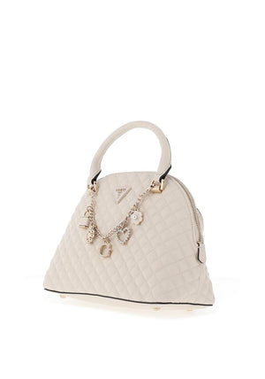 Guess Everlee Quilted Dome Grab Bag, Off White