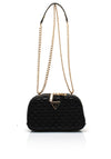 Guess Eco Rianee Quilted Mini Crossbody Bag, Black