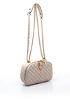 Guess Eco Rianee Quilted Mini Crossbody Bag, Stone
