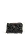 Guess Adelard SLG Medium Zip Around Wallet, Black