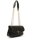 Guess Adelard Quilted Crossbody Bag, Black