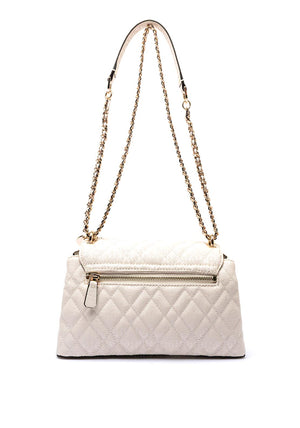 Guess Isemay Convertible Small Flap Bag, Cream