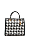 Guess Abey Woven Satchel Bag, Black